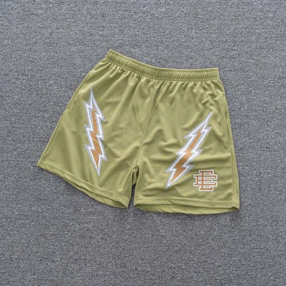 Eric Emanuel Other - Eric Emanuel Logo Lightning Print Casual Shorts in Green